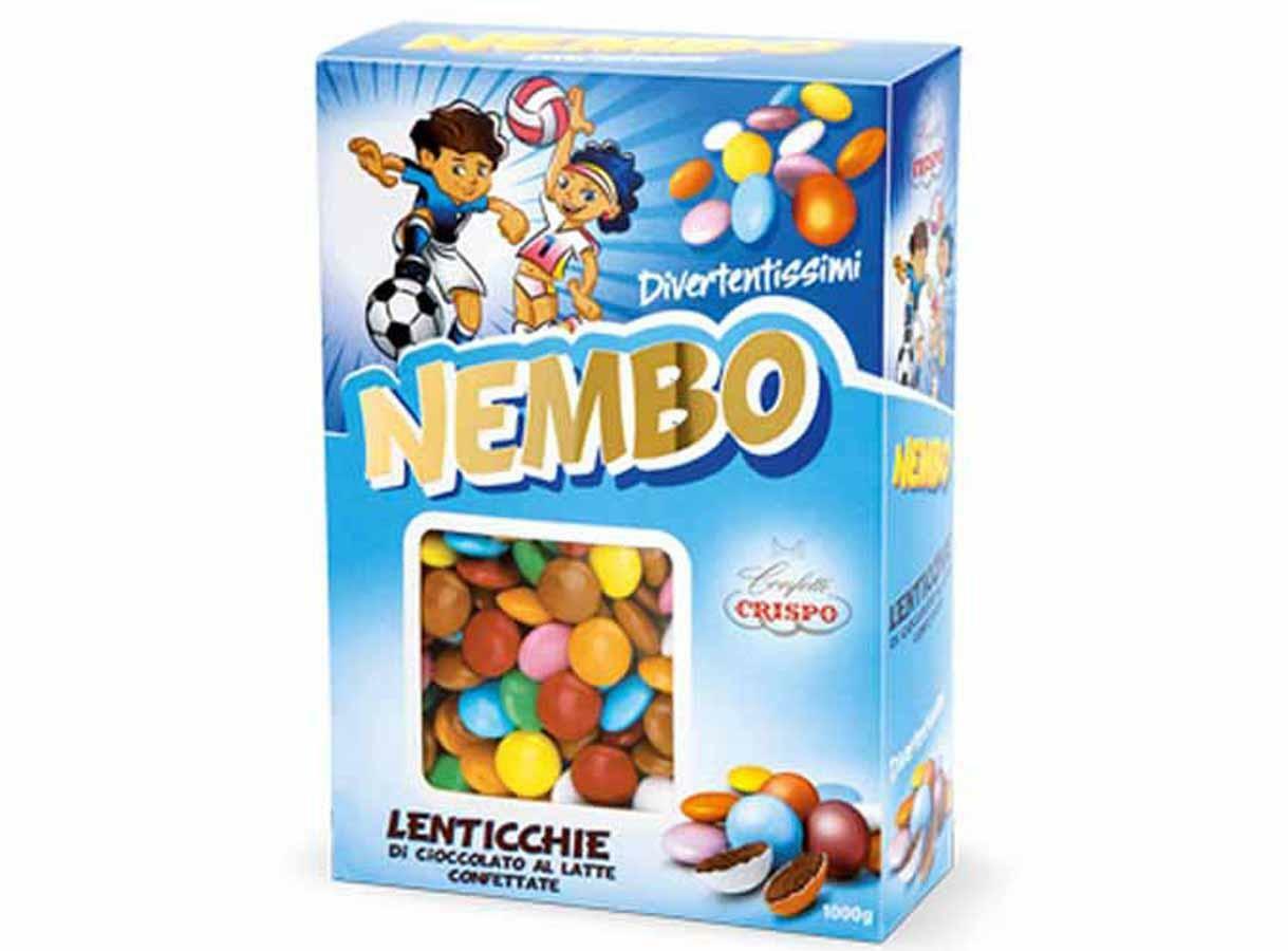 crispo crispo lenticchie nembo  - colori assortiti - cioccolato al latte 1kg