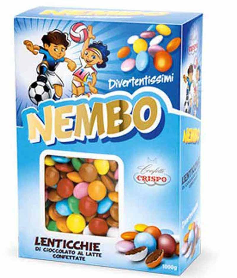 crispo crispo lenticchie nembo  - colori assortiti - cioccolato al latte 1kg