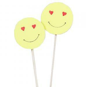 Pick in legno con smile - 5 cm