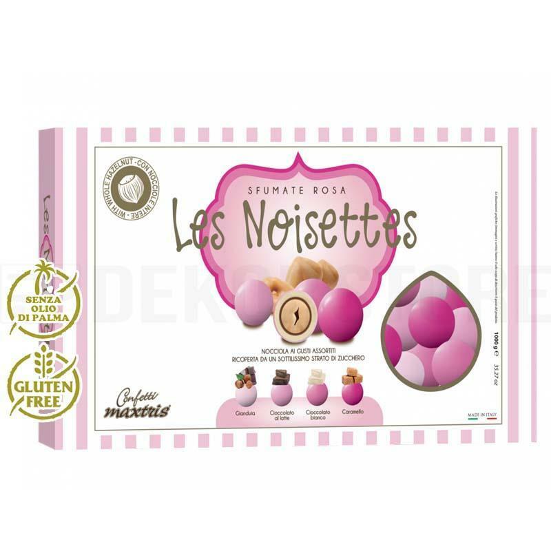 Confetti Maxtris les noisettes sfumati rosa in confezione da 1KG