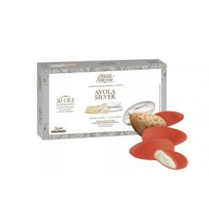 Confetti  mandorla avola silver - 1 kg rosso calibro 36