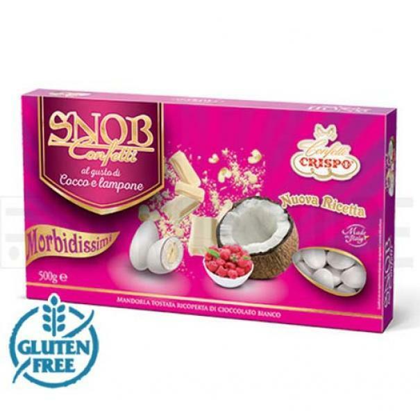 crispo confetti crispo cocco e lamponi - snob 500 gr - foto 1