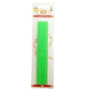 Candeline fili luce verdi - 20 pz