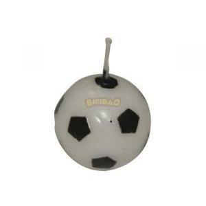 Candeline palle da calcio bianco/nere - 6 pz