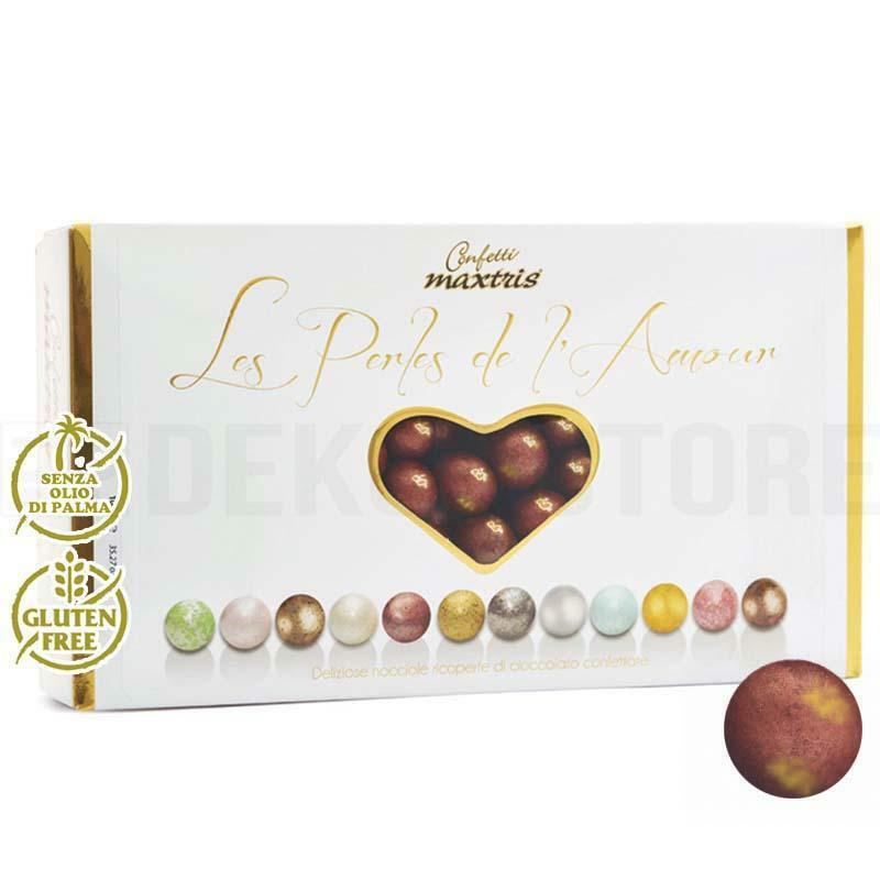 Confetti Maxtris les perles de l'amour oro rosso perlato da 1KG