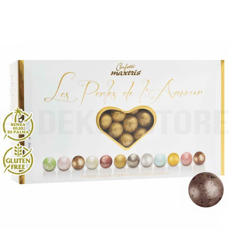 Confetti Maxtris les perles de l'amour marrone antico da 1KG