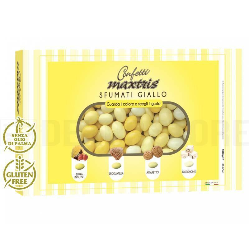 Confetti maxtris sfumati giallo in confezione da 1KG