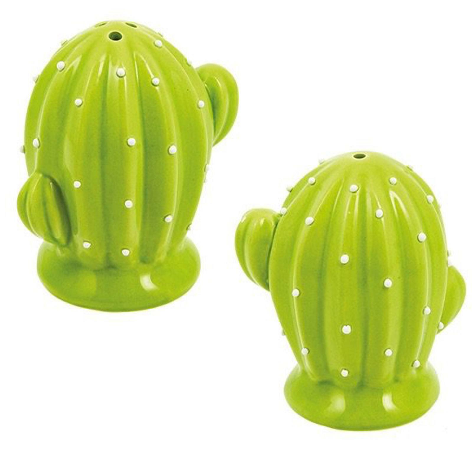  set sale e pepe in ceramica a forma di cactus 7 x 7,5 cm