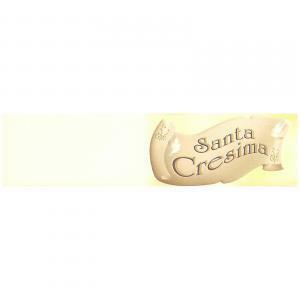 Bigliettini avorio santa cresima pergamena 45x25 mm - 10pz