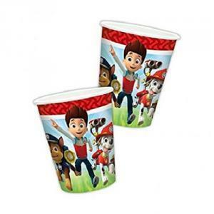 Bicchiere carta 266 ml paw patrol - 8 pezzi