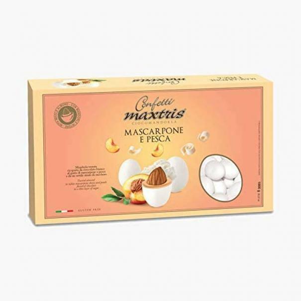 Confetti maxtris mascarpone e pesca in confezione da 1KG