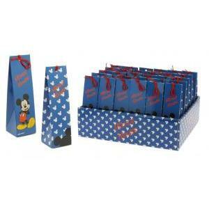 Astuccio a forma di piramide porta confetti mickey mouse - 40x40x140 mm