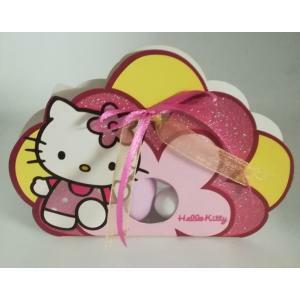 Borsa rotonda porta confetti hello kitty fucsia - 120x15x80 mm