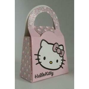 Borsa porta confetti hello kitty rosa - 70x35x105 mm