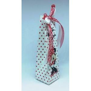 Astuccio a forma di piramide porta confetti minnie mouse - 40x40x140 mm