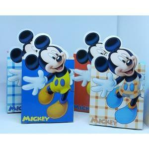 Astuccio 120 x 70 x 30 mm  in cartoncino in colori assortiti con disegno disney mickey mouse