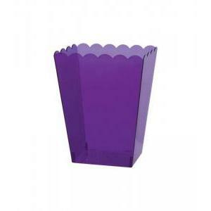 Contenitore in pvc rettangolare viola - 14 x 11 x 15 cm