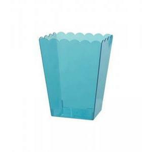 Contenitore in pvc rettangolare azzurro - 14 x 11 x 15 cm