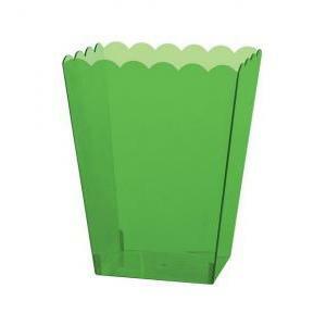 Contenitore in pvc rettangolare verde - 14 x 11 x 15 cm