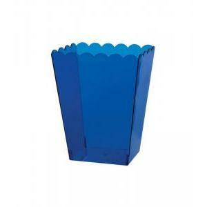 Contenitore in pvc rettangolare blu royal - 14 x 11 x 15 cm