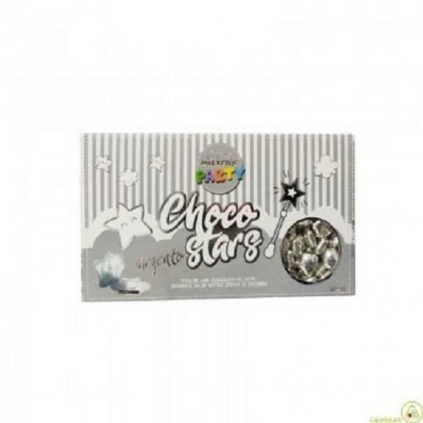 maxtris maxtris choco stars argentati - 500 gr