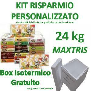 Kit risparmio confetti  24 kg gusti personalizzati - per 200/260 invitati