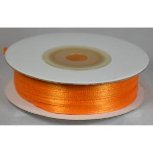 Doppio raso arancio caldo 3 mm  x 50 mt - satinato