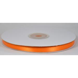 Doppio raso arancio caldo 6 mm  x 50 mt - satinato