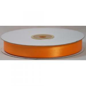 Doppio raso arancio caldo 15 mm  x 50 mt - satinato