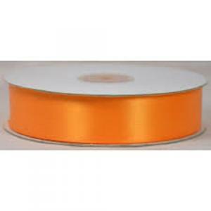 Doppio raso arancio caldo 25 mm  x 50 mt - satinato