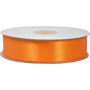 Doppio raso arancio caldo 40 mm  x 50 mt - satinato