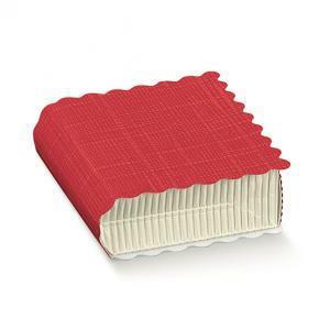 Libro porta confetti seta rosso 70x60x20 mm - 10 pz